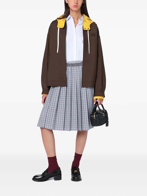 Miu Miu hooded jacket - Brown - zdjęcie produktu nr 2