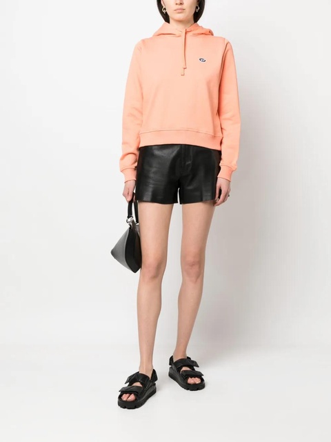 Diesel logo-patch drawstring hoodie - Orange - zdjęcie produktu nr 2