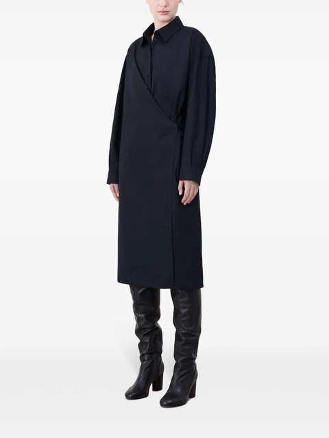 LEMAIRE twist-detailing midi dress - Black - zdjęcie produktu nr 2