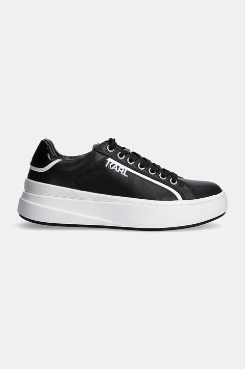 Karl Lagerfeld sneakersy skórzane KRONOS kolor czarny KL64020 - zdjęcie produktu nr 2