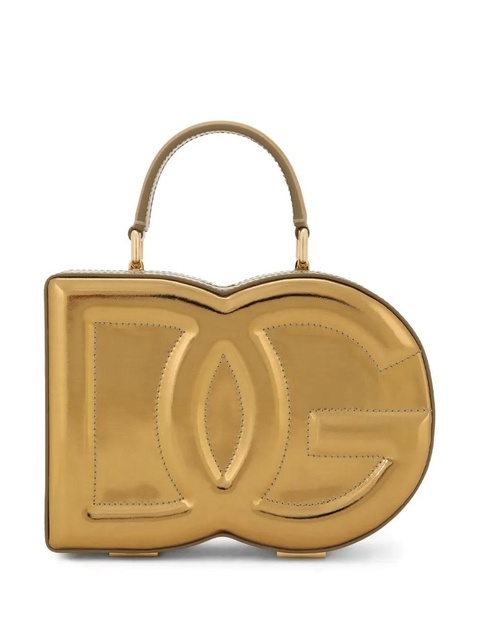 Dolce & Gabbana DG embossed metallic-effect bag - Gold - zdjęcie produktu nr 1