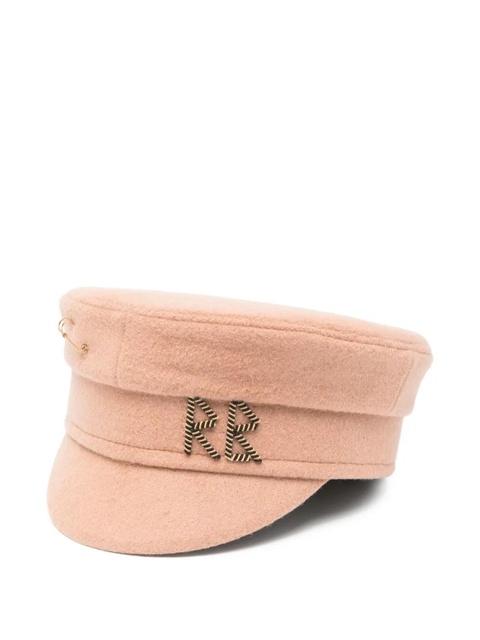 Ruslan Baginskiy pin-detail logo-lettering bakerboy cap - Neutrals - zdjęcie produktu nr 1
