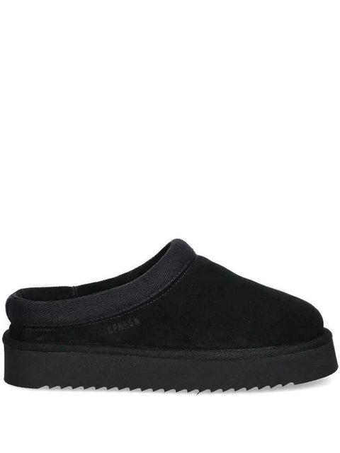 Copenhagen platform suede mules - Black - zdjęcie produktu nr 1