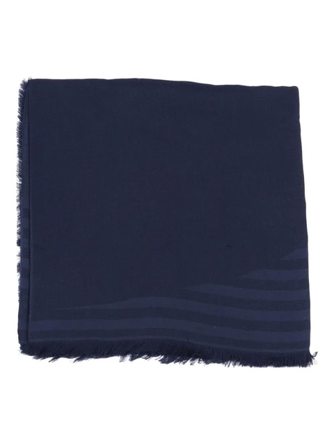 Weekend Max Mara striped fringed scarf - Blue - zdjęcie produktu nr 1