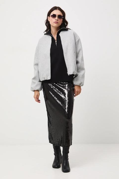 Medicine kurtka bomber kolor szary - zdjęcie produktu nr 1