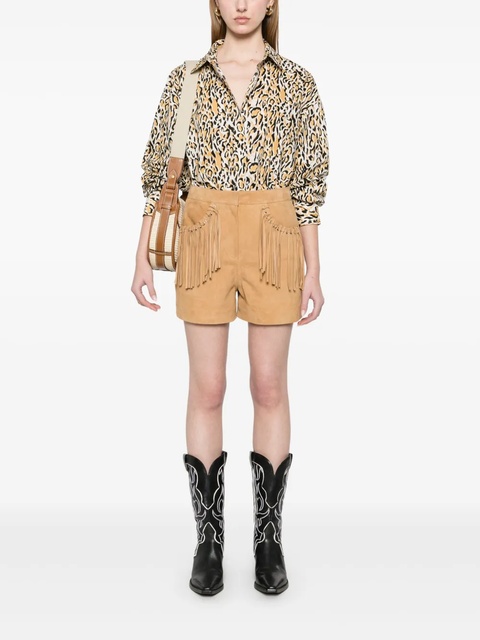Maje leopard-print shirt - Yellow - zdjęcie produktu nr 2