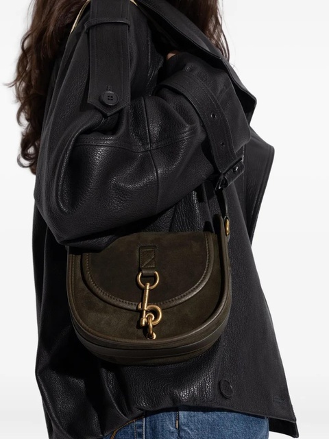 Burberry mini B Clip hook-saddle crossbody bag - Green - zdjęcie produktu nr 2