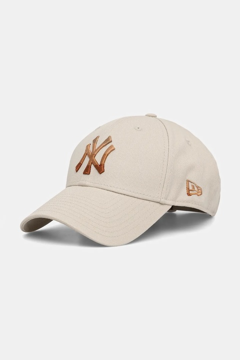 New Era czapka z daszkiem bawełniana 0 kolor beżowy 60691285 - zdjęcie produktu nr 1