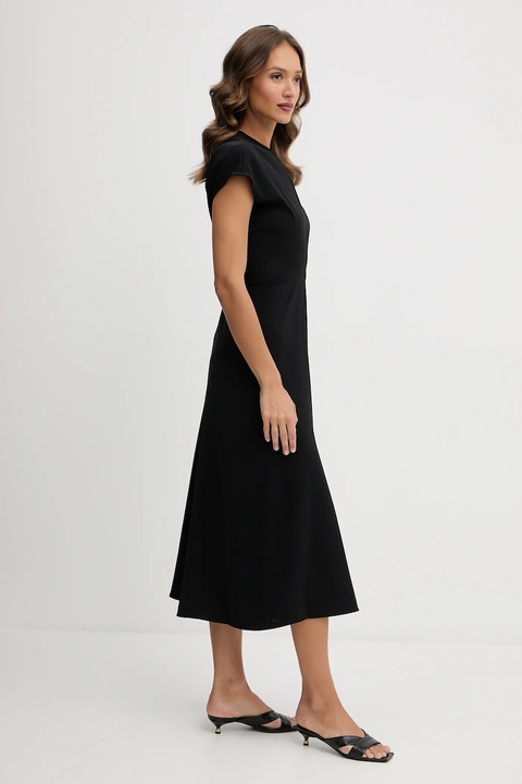 Twinset sukienka kolor czarny midi prosta 252TF2015 - zdjęcie produktu nr 2