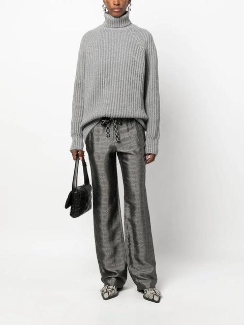 Zadig&Voltaire Pomy patterned-jacquard flared trousers - Grey - zdjęcie produktu nr 1