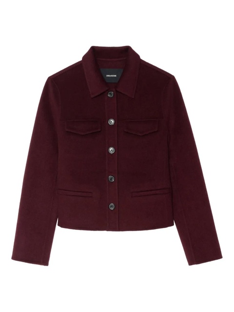 Zadig&Voltaire Liam button-fastening cropped jacket - Red - zdjęcie produktu nr 1