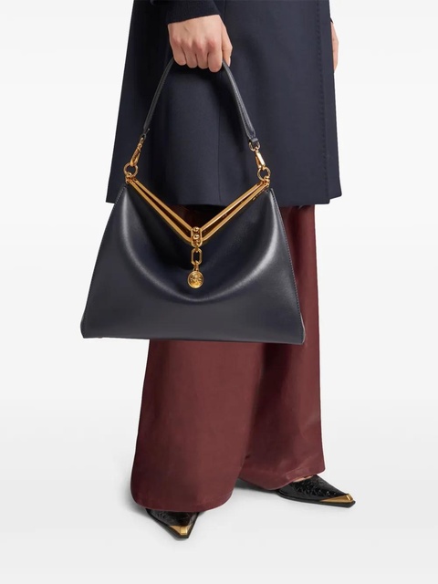 ETRO large Vela leather shoulder bag - Blue - zdjęcie produktu nr 2