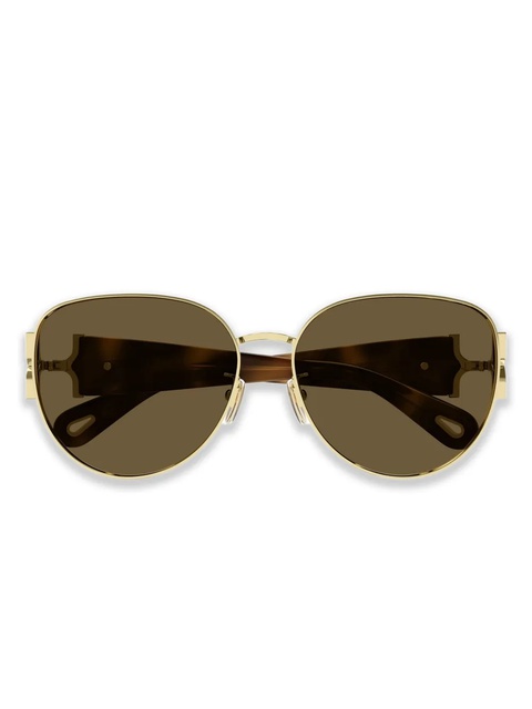 Chloé round sunglasses - Gold - zdjęcie produktu nr 1