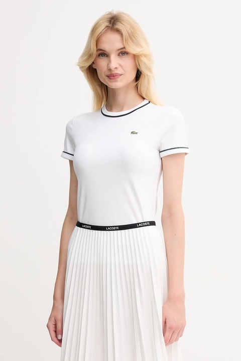 Lacoste t-shirt damski kolor biały TF5289 - zdjęcie produktu nr 1