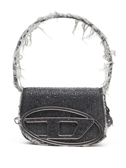 Diesel mini 1DR crystal-embellished shoulder bag - Black - zdjęcie produktu nr 1