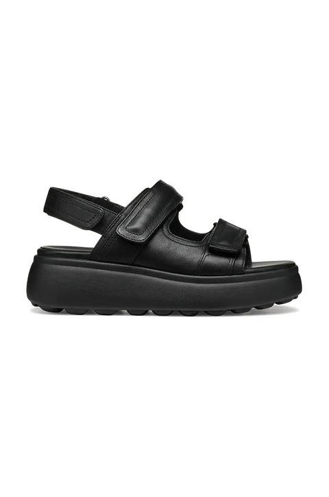 Geox sandały skórzane D SPHERICA EC4.1 S damskie kolor czarny na platformie D55D4B 00085 C9999 - zdjęcie produktu nr 1