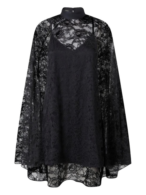 PINKO lace cape mini dress - Blue - zdjęcie produktu nr 1