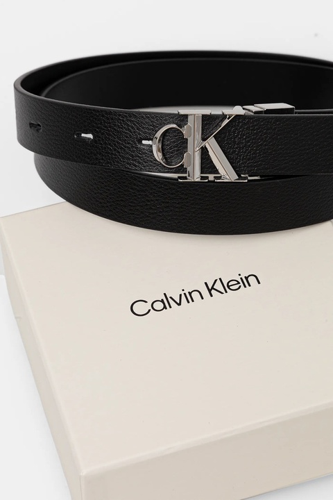 Calvin Klein pasek dwustronny damski kolor czarny LV04F7044G - zdjęcie produktu nr 1