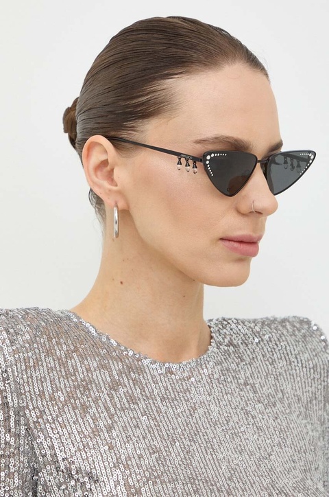 Jimmy Choo okulary przeciwsłoneczne damskie kolor czarny 0JC4001B - zdjęcie produktu nr 1
