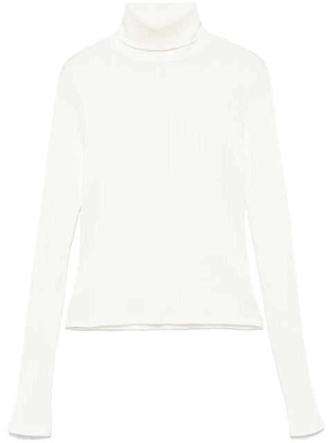 RE/DONE ribbed roll-neck top - White - zdjęcie produktu nr 1