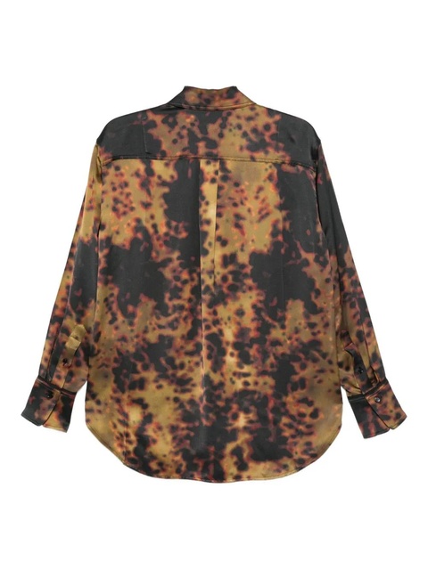 Victoria Beckham tortoiseshell-print shirt - Brown - zdjęcie produktu nr 2