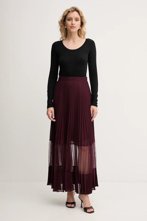 Twinset spódnica kolor fioletowy maxi rozkloszowana 252TP2642 - zdjęcie produktu nr 2