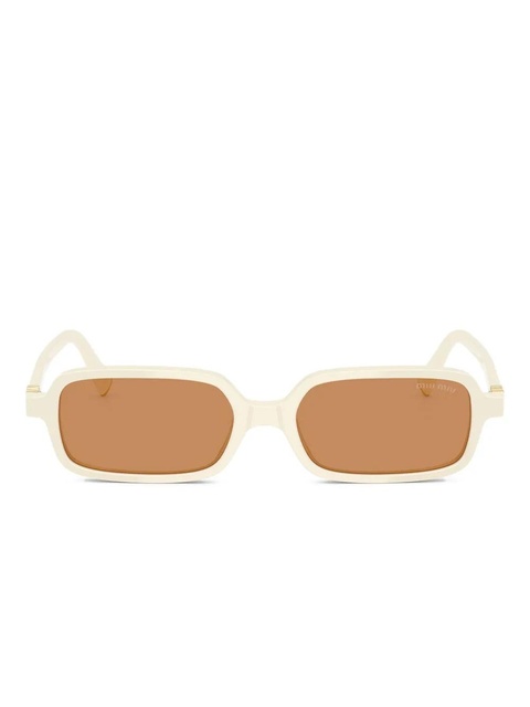 Miu Miu Eyewear rectangle-frame sunglasses - White - zdjęcie produktu nr 1