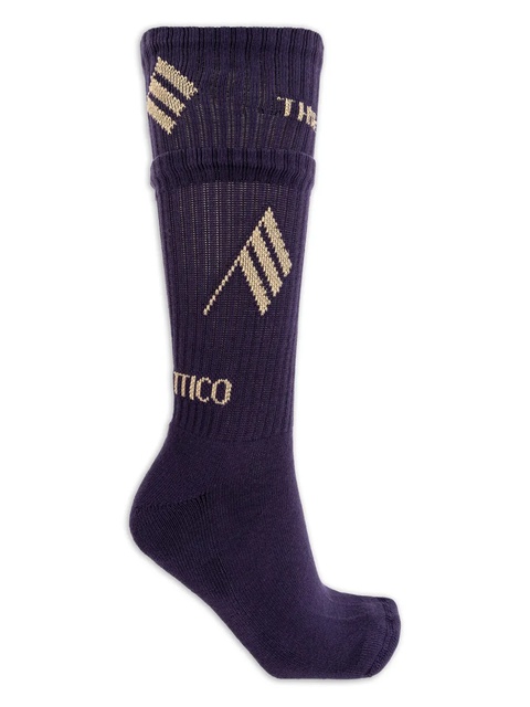 The Attico flag-logo cotton socks - Blue - zdjęcie produktu nr 1