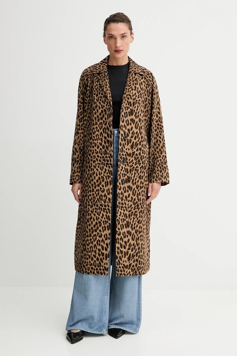 ZADIG&VOLTAIRE płaszcz bawełniany kolor brązowy WWCO01714 - zdjęcie produktu nr 1