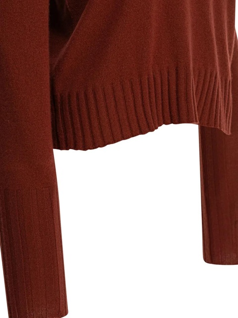 Guest In Residence ribbed-cuff sweater - Red - zdjęcie produktu nr 2