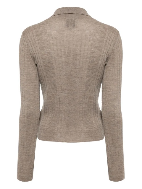 Reformation Hermia polo top - Brown - zdjęcie produktu nr 2