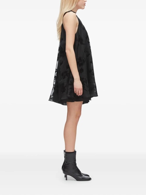 3.1 Phillip Lim embossed-florals mini dress - Black - zdjęcie produktu nr 2