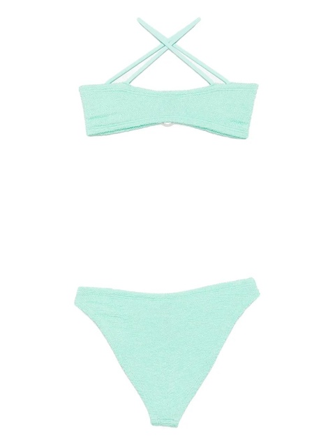 Hunza G Misty crinkle metallic bikini - Green - zdjęcie produktu nr 2