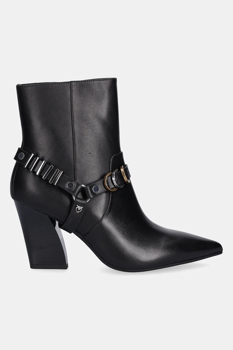 Pinko botki Viola 02 damskie kolor czarny na słupku SD0417P001Z99 - zdjęcie produktu nr 2