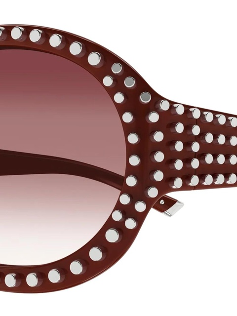 Gucci Eyewear GG2013S stud-embellished sunglasses - Red - zdjęcie produktu nr 2
