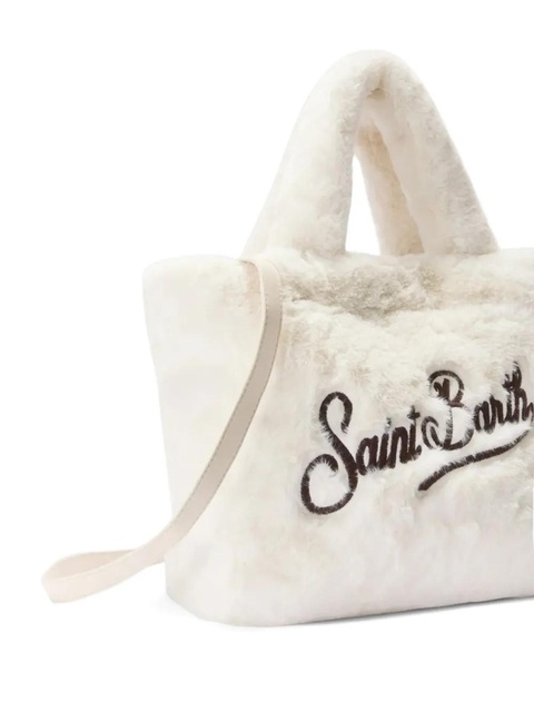 MC2 Saint Barth faux fur handle tote bag - White - zdjęcie produktu nr 2