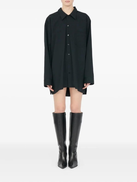 MM6 Maison Margiela long-sleeve shirt dress - Black - zdjęcie produktu nr 1