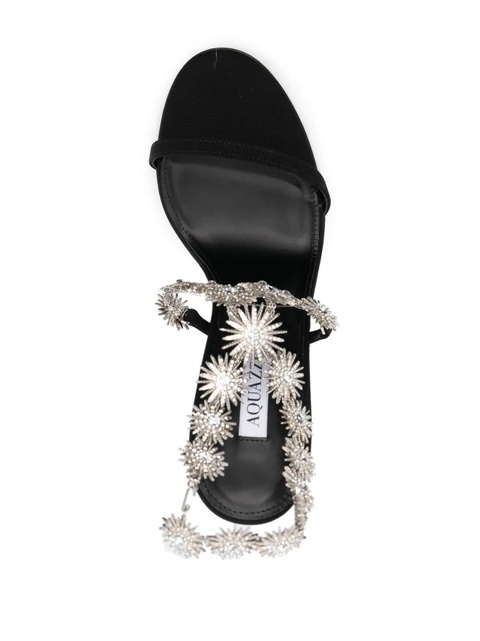 Aquazzura Comet 105mm crystal-embellished sandals - Black - zdjęcie produktu nr 2