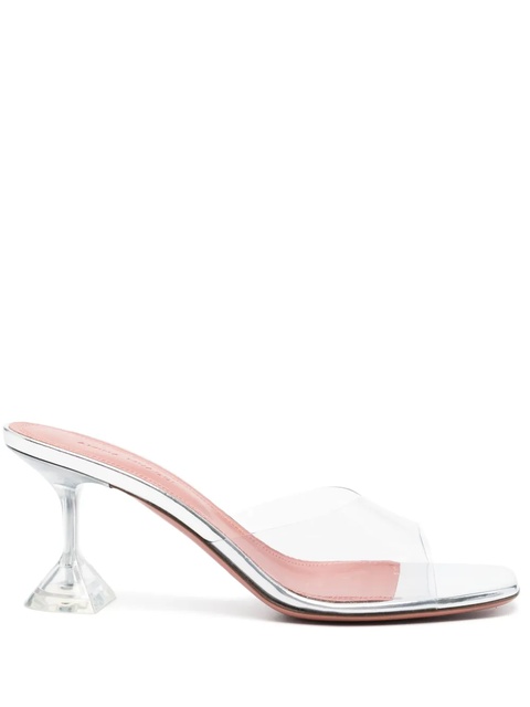 Amina Muaddi 85mm Lupita Glass sandals - White - zdjęcie produktu nr 1