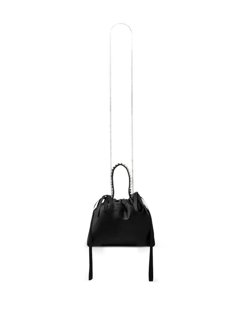 Jimmy Choo crystal-detail drawstring bucket bag - Black - zdjęcie produktu nr 2