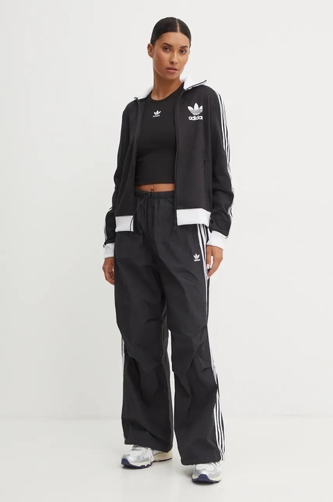 adidas Originals spodnie Adicolor damskie kolor czarny wzorzyste IY7251 - zdjęcie produktu nr 2