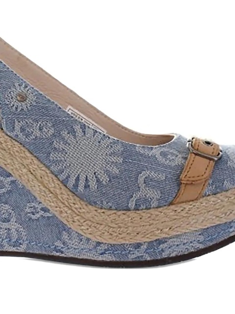 UGG Noella peep-toe wedge pumps - Blue - zdjęcie produktu nr 2