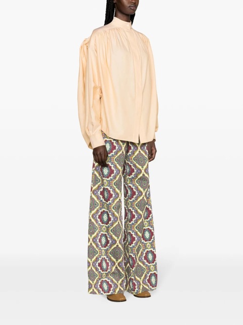 ETRO pleated cotton shirt - Orange - zdjęcie produktu nr 2