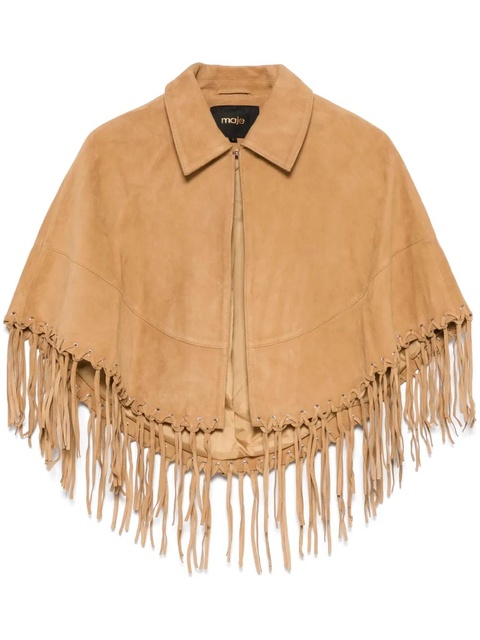 Maje fringed cape - Brown - zdjęcie produktu nr 1