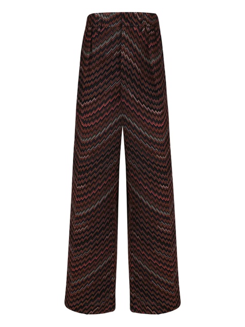 Missoni chevron-pattern trousers - Brown - zdjęcie produktu nr 1