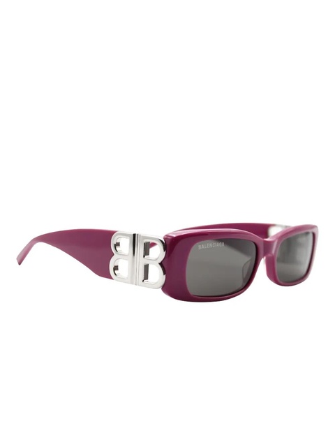 Balenciaga dynasty rectangle sunglasses - Purple - zdjęcie produktu nr 1