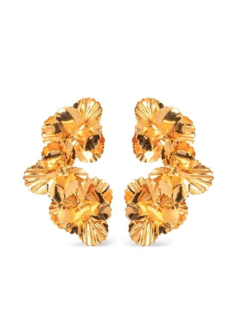 Jennifer Behr Viola flower-cluster earrings - Gold - zdjęcie produktu nr 1
