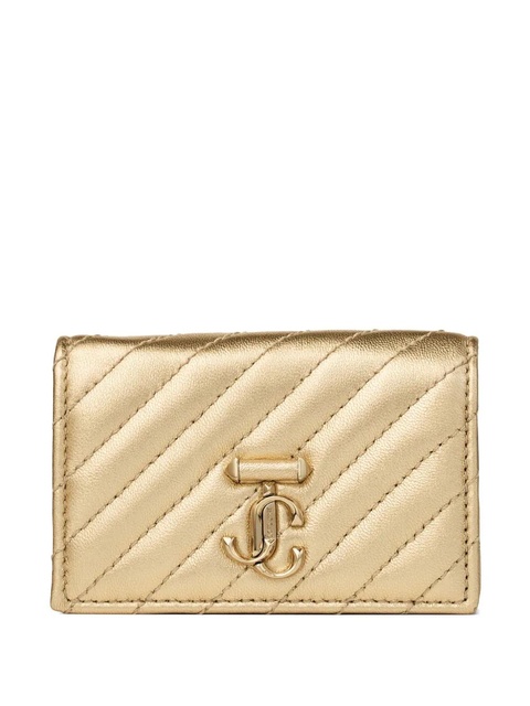 Jimmy Choo Curve Nello quilted wallet - Gold - zdjęcie produktu nr 1