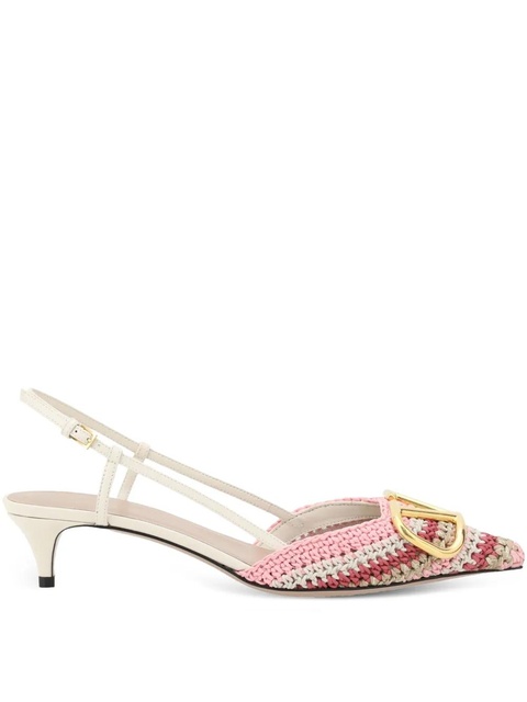 Valentino Garavani VLogo slingback pumps - Pink - zdjęcie produktu nr 1