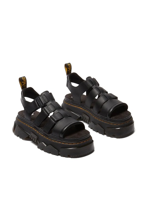 Dr. Martens sandały Mattison 3S damskie kolor czarny na platformie DM40891001 - zdjęcie produktu nr 2